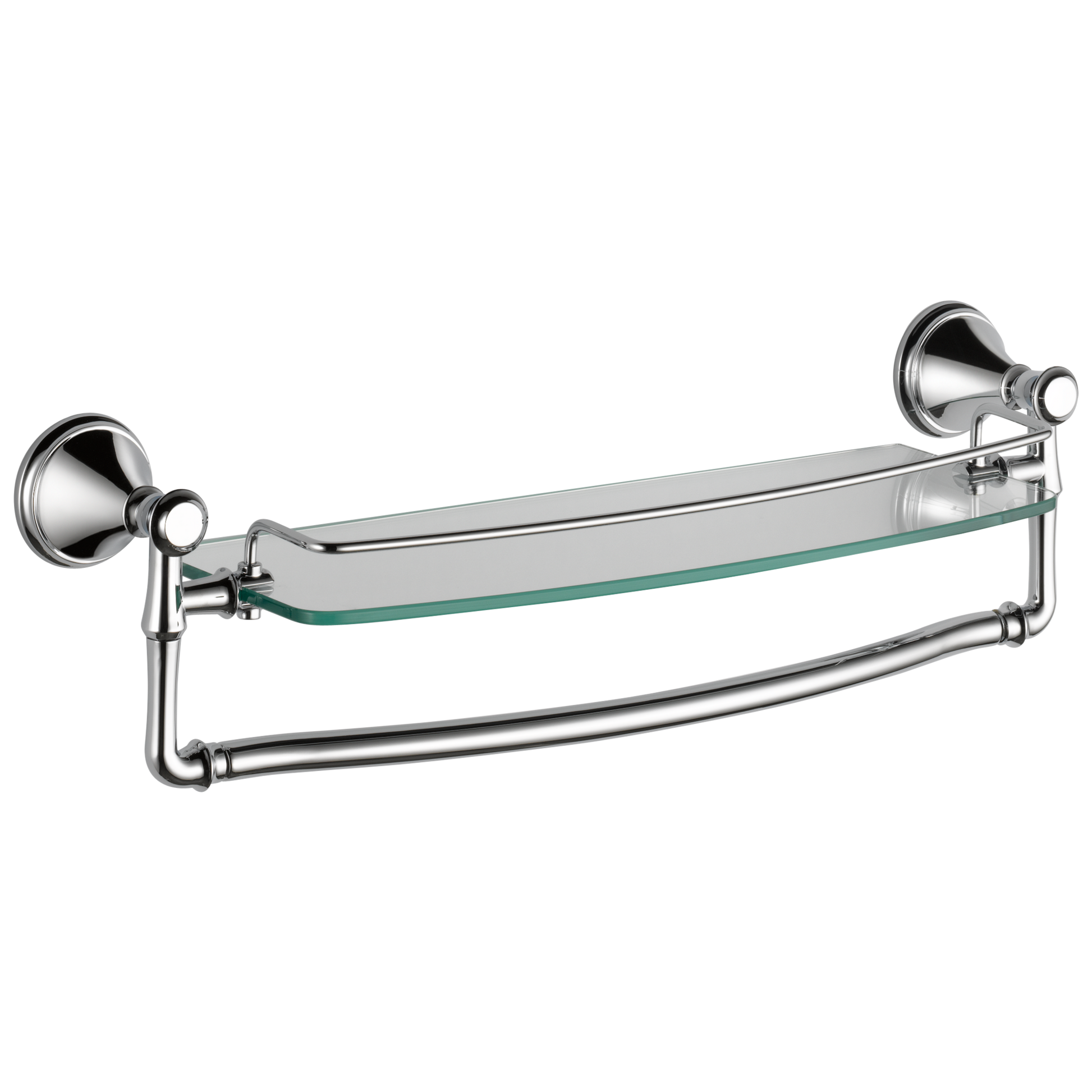 Delta 79710 Cassidy 18" Glass Shelf with Removable Bar