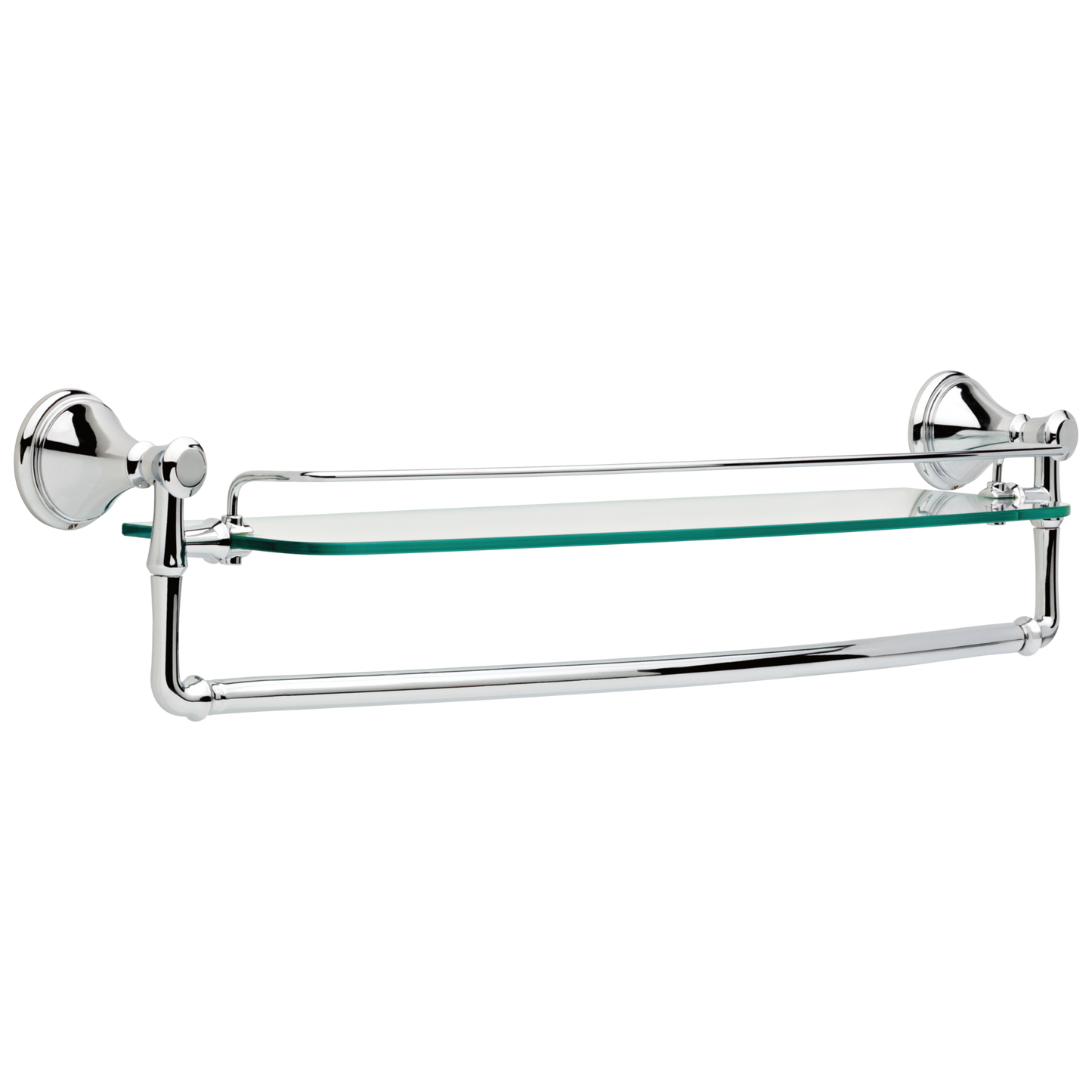 Delta 79711 Cassidy Wall Mounted Glass Shelf with Towel Bar