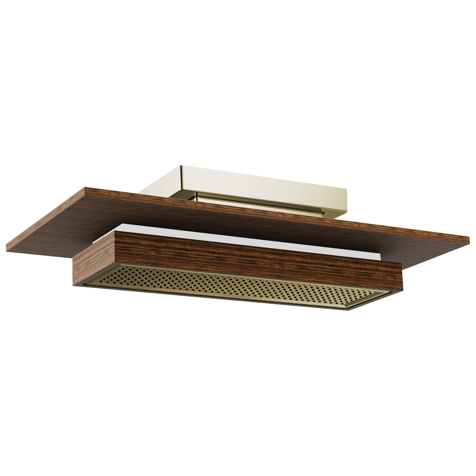 Brizo Frank Lloyd Wright: 21” Single-Function Raincan Shower Head with Integrated Lighting - 2.5 GPM