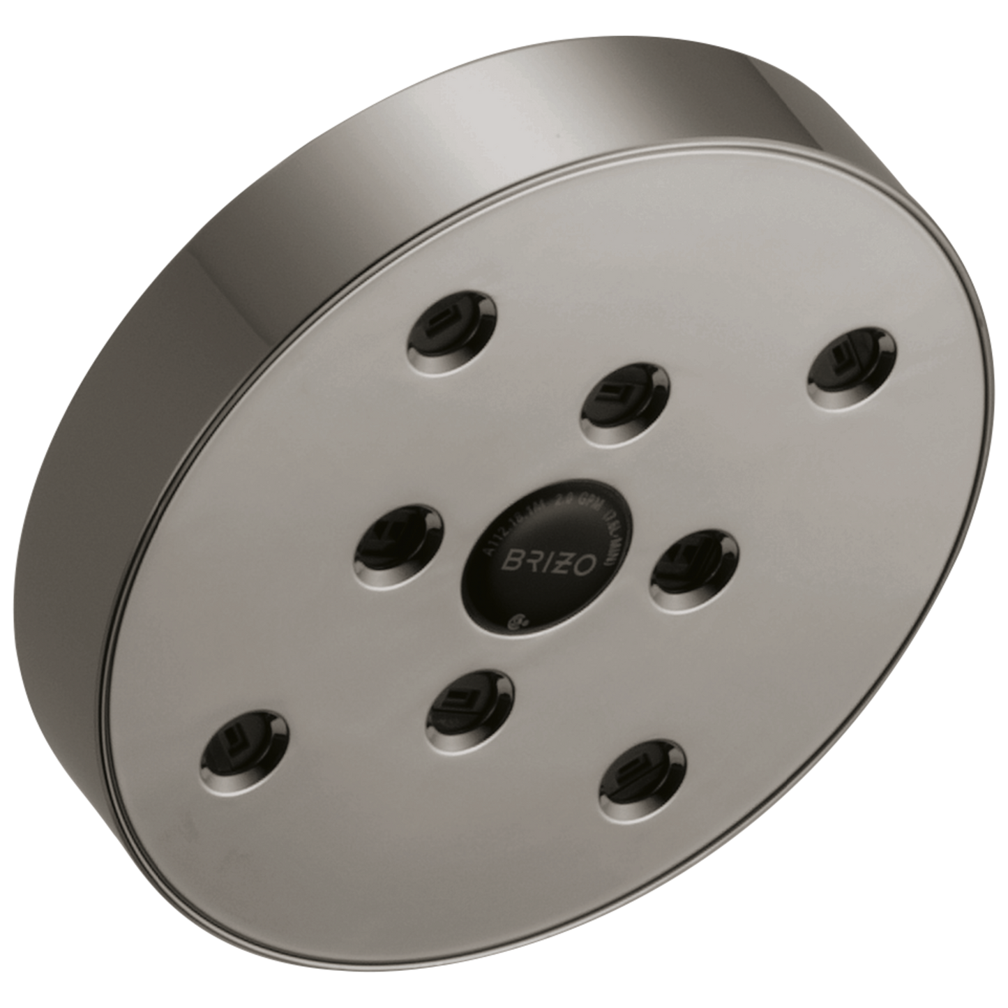 Brizo Universal Showering: 5" Linear Round H2OKinetic Single Function Wall Mount Showerhead