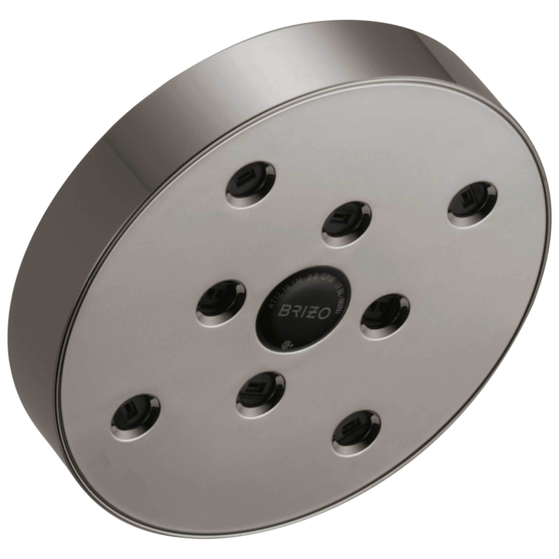 Brizo Universal Showering: 5" Linear Round H2OKinetic Single Function Wall Mount Showerhead