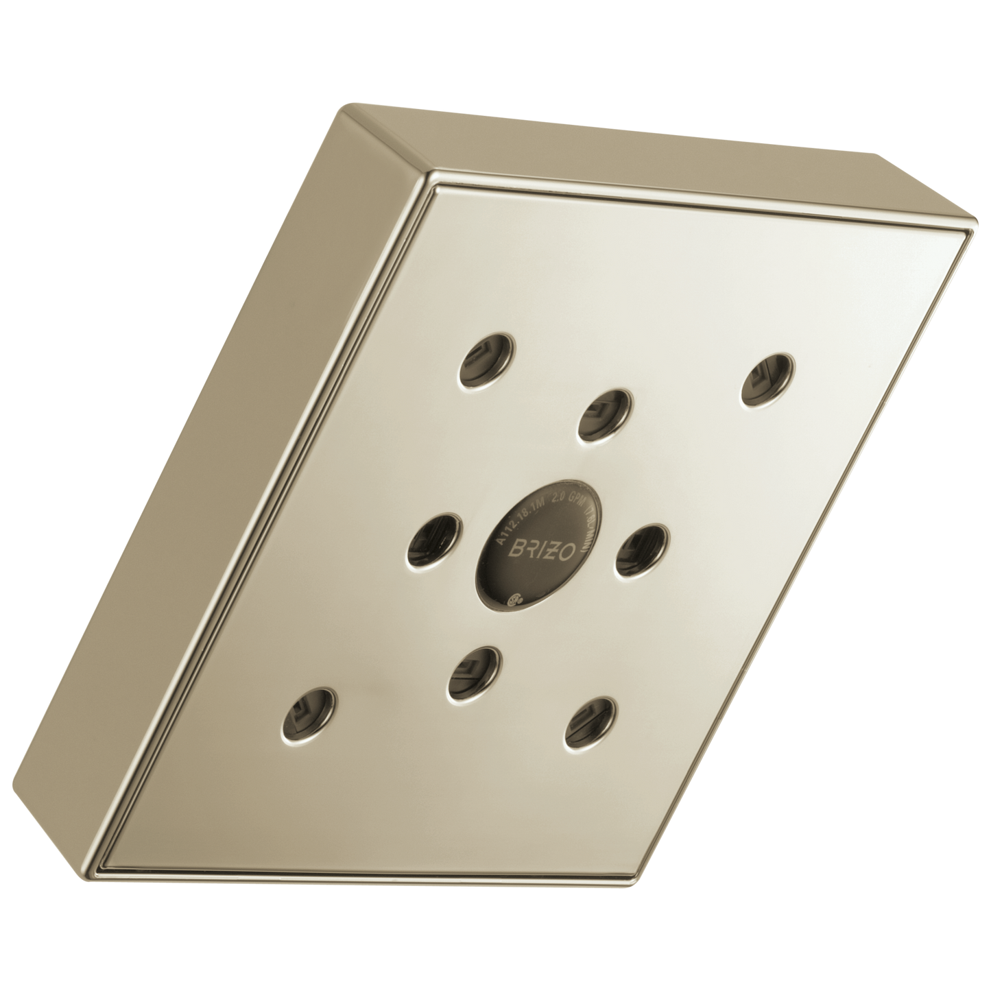 Brizo Universal Showering: 5” Linear Square H<sub>2</sub>Okinetic<sup></sup> Single Function Wall Mount Showerhead