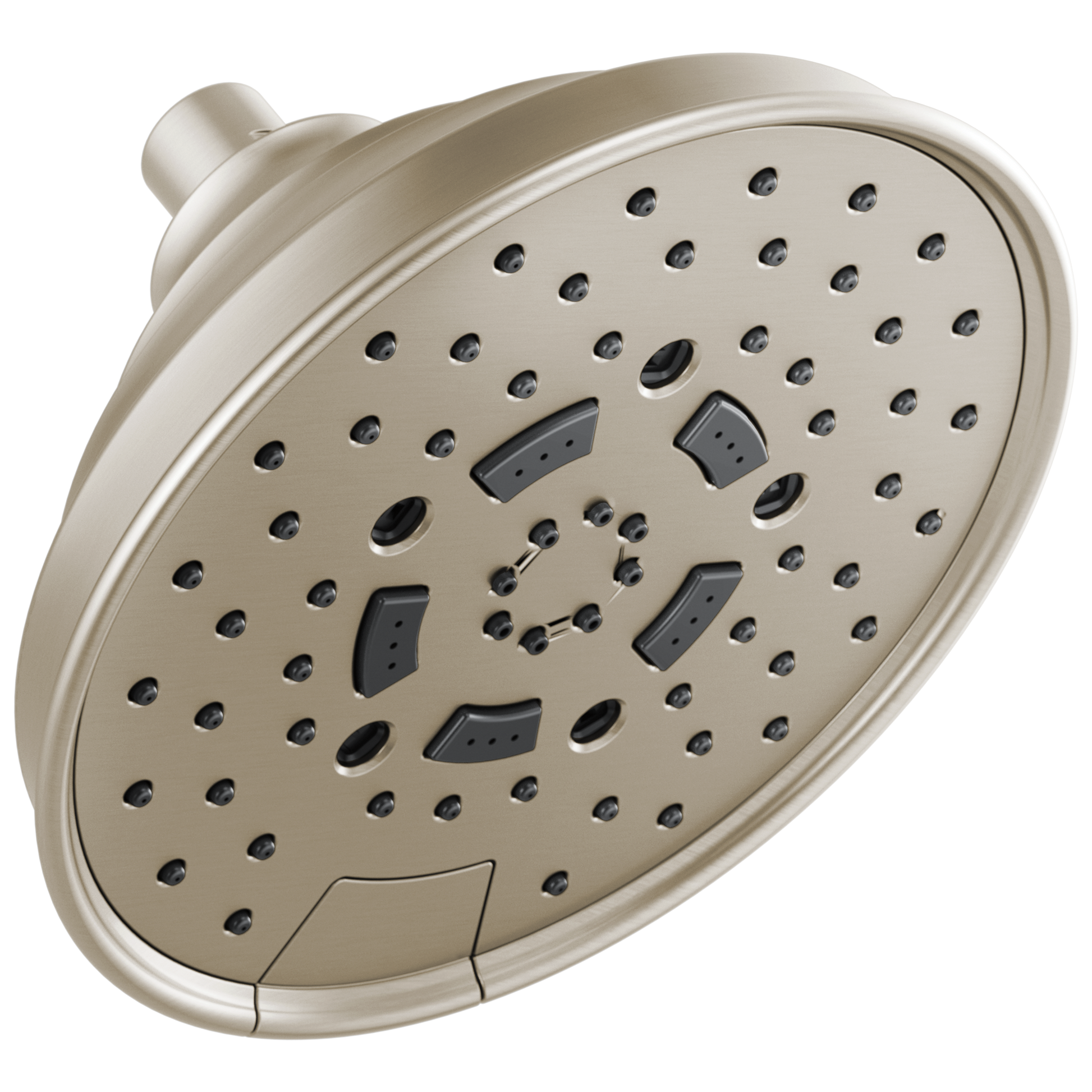 Brizo Universal Showering: 7" Classic Round H2Okinetic Multi-Function Wall Mount Shower Head - 1.75 GPM