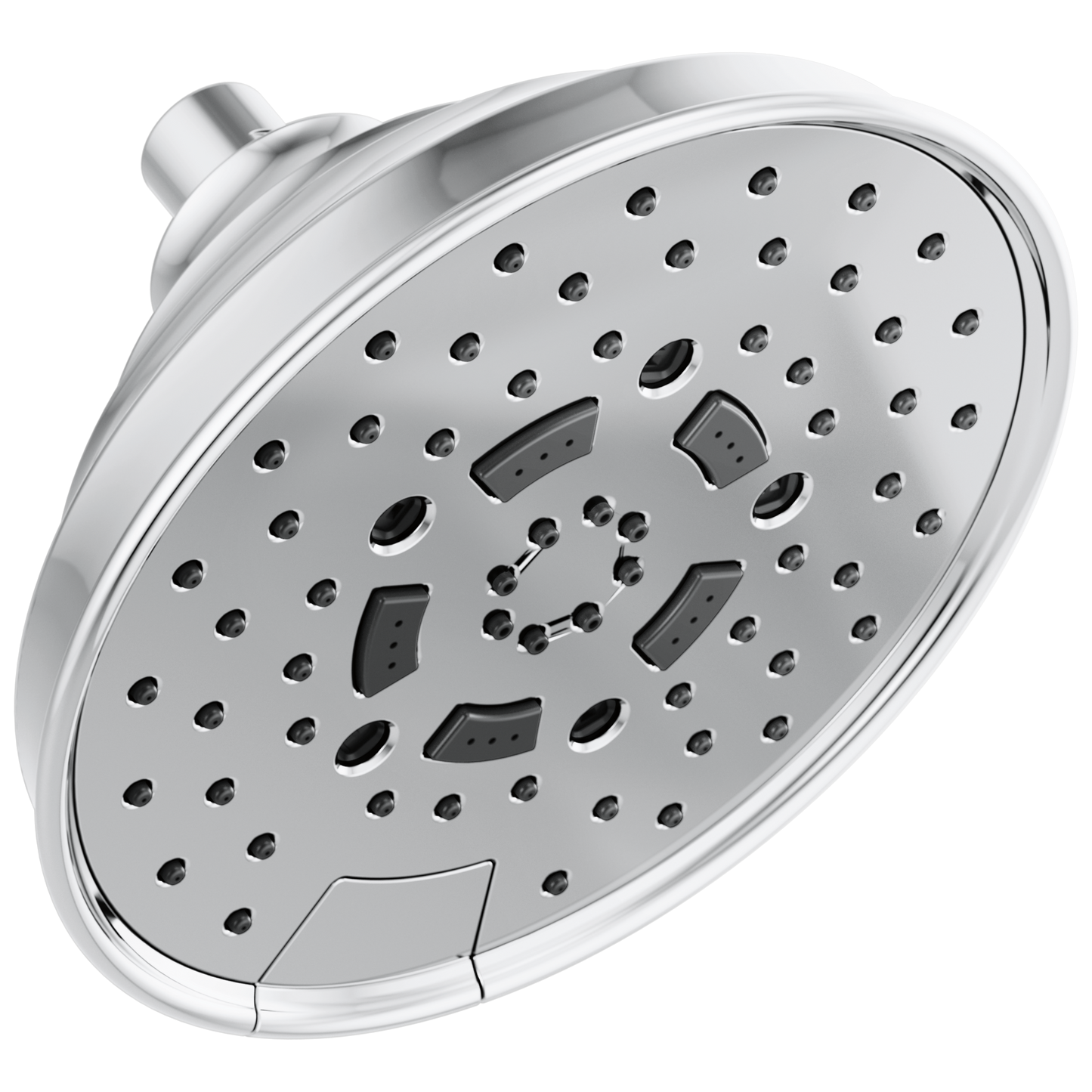 Brizo Universal Showering: 7" Classic Round H2Okinetic Multi-Function Wall Mount Shower Head - 1.75 GPM