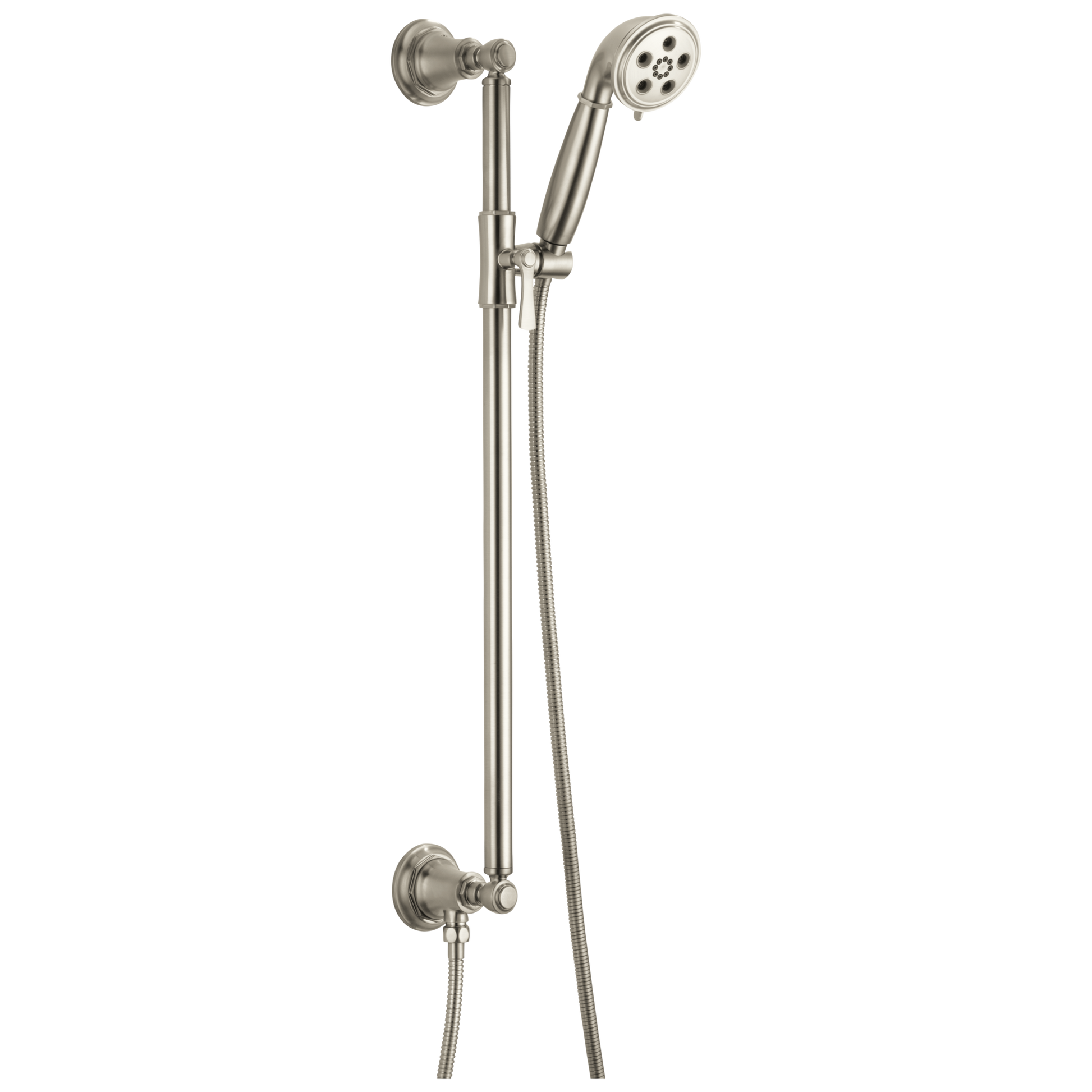 Brizo Universal Showering: H2Okinetic Multi-function Slide Bar Handshower