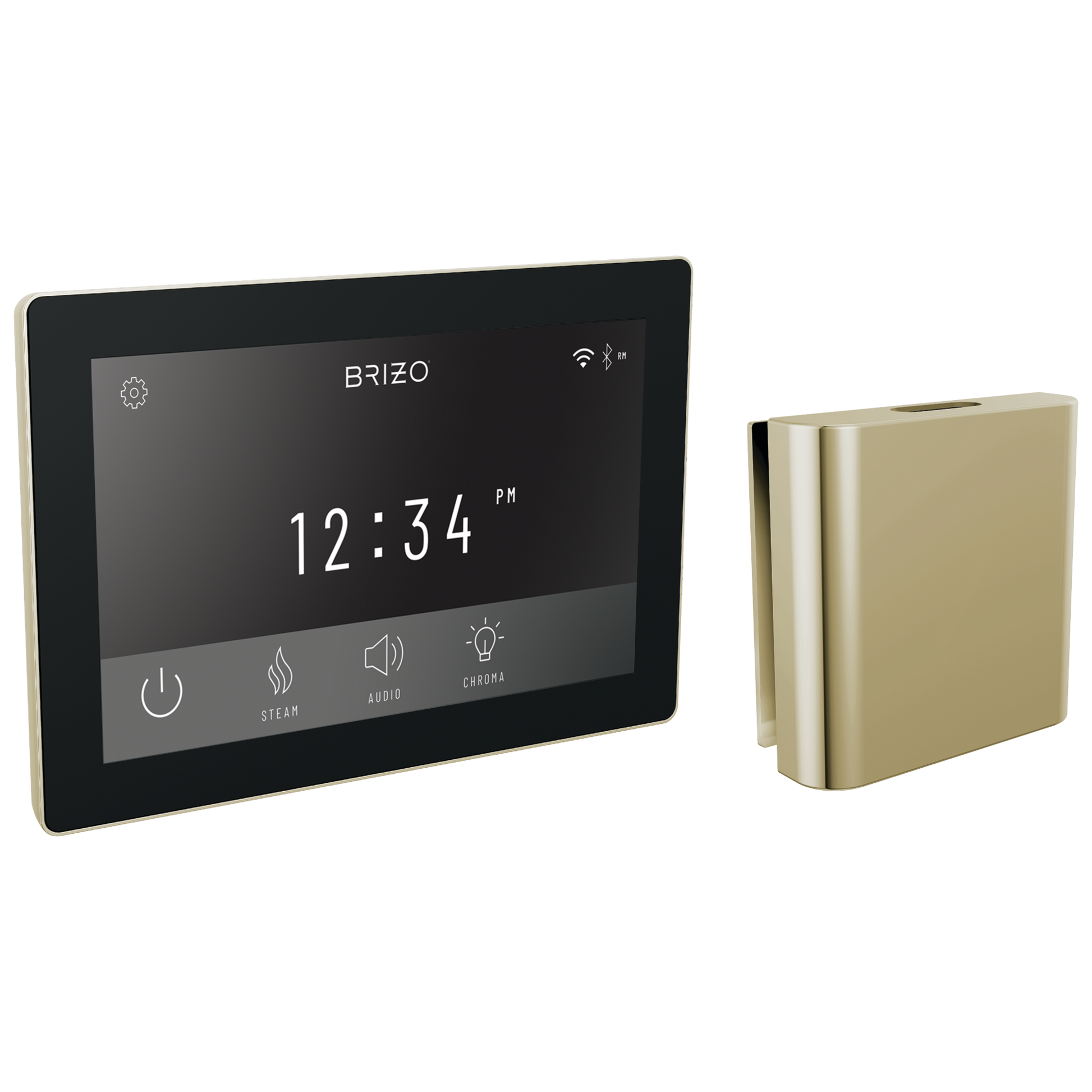 Brizo : Digital + Square Steam Set
