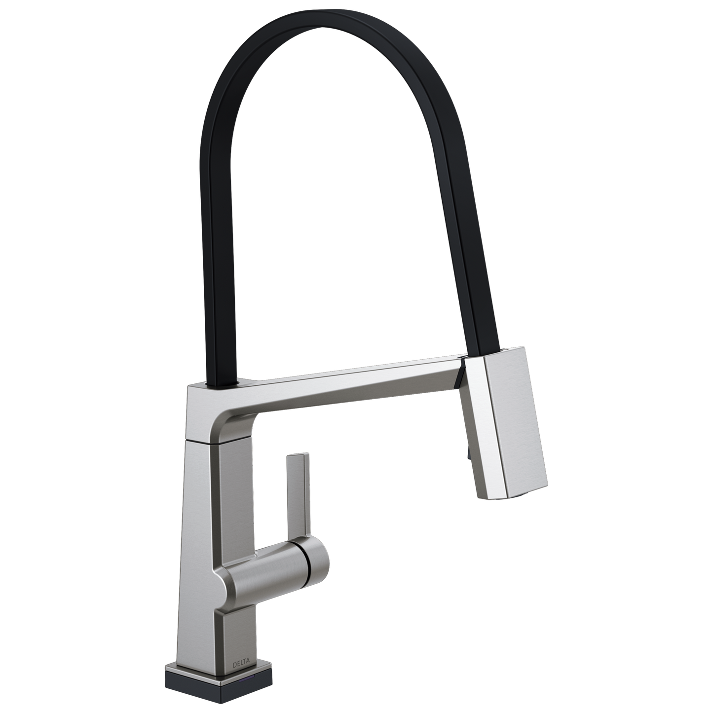 Delta Pivotal: Single Handle Exposed Hose Kitchen Faucet with Touch2O Technology