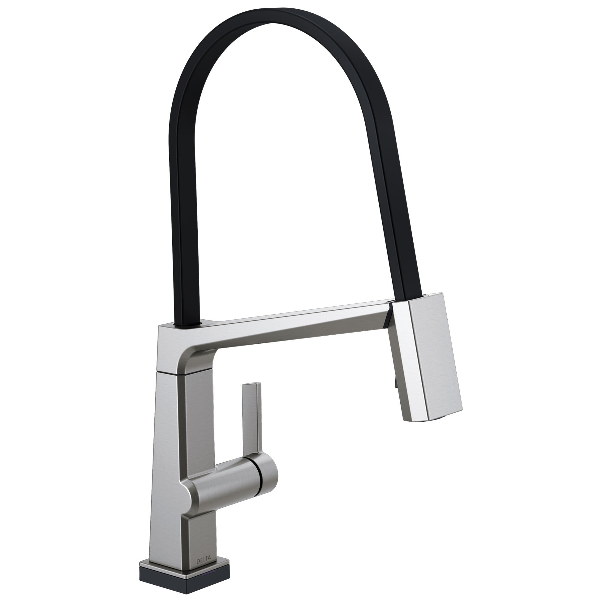 Delta Pivotal: Single Handle Exposed Hose Kitchen Faucet with Touch2O Technology