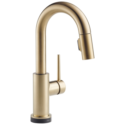 Delta 9959T-DST Trinsic Single Handle Pull-Down Bar / Prep Faucet with Touch2O Technology