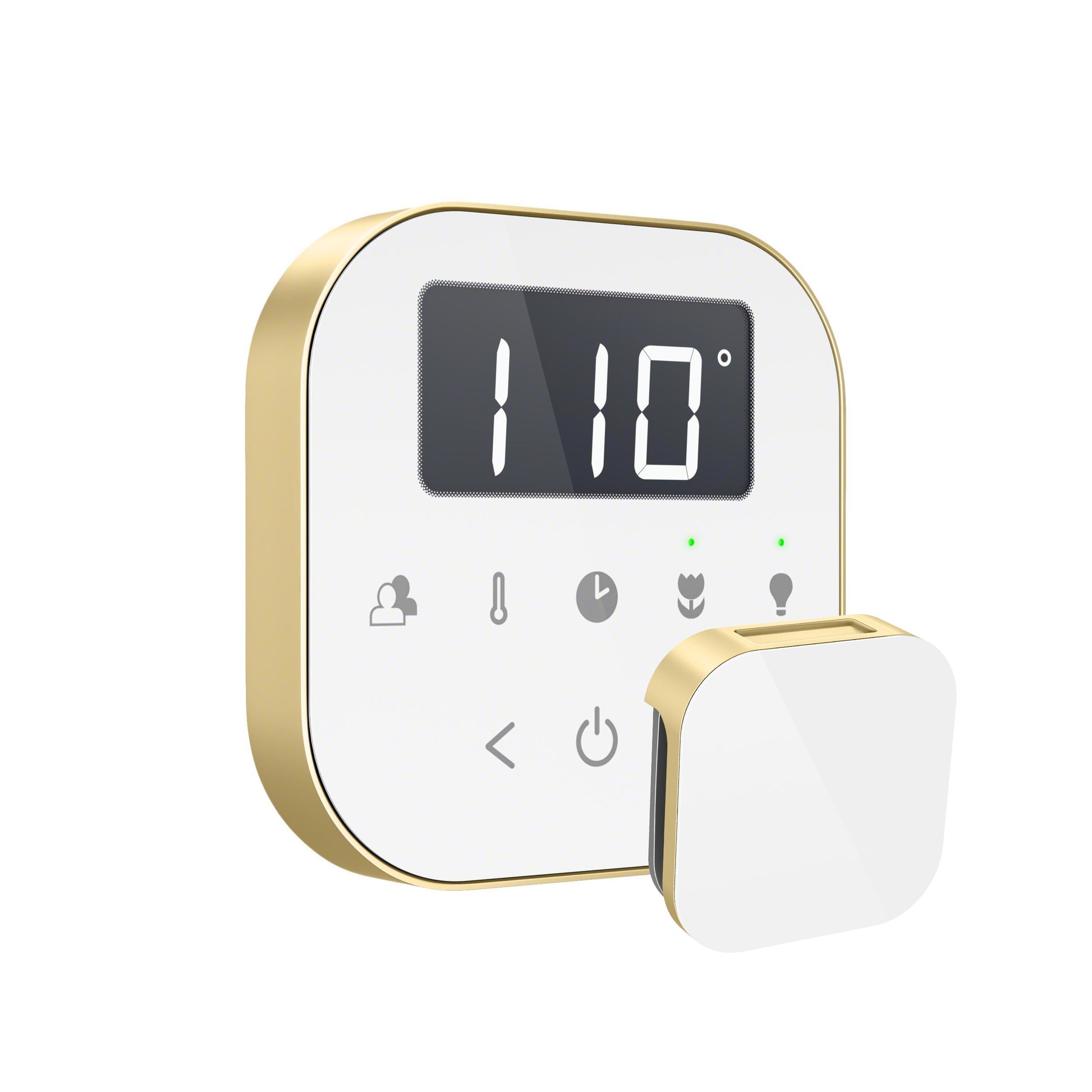 Mr. Steam AIRTWH-SB AirTempo® White in Satin Brass