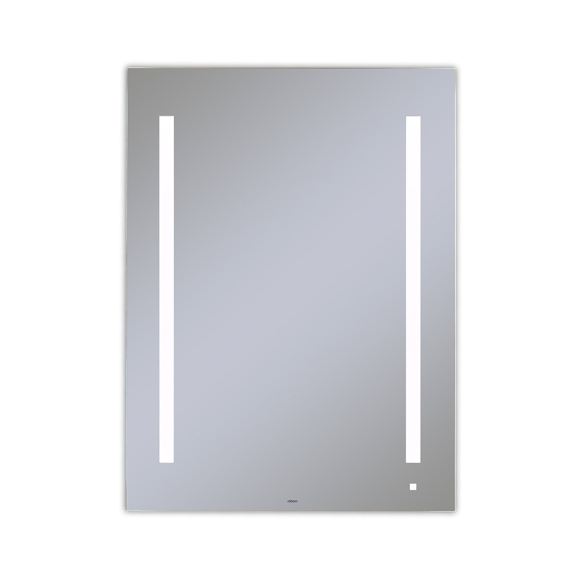 AiO 29-1/8" x 39-1/4" x 1-1/2" lighted mirror with LUM lighting at 4000 kelvin temperature (cool light), dimmable and USB charging ports