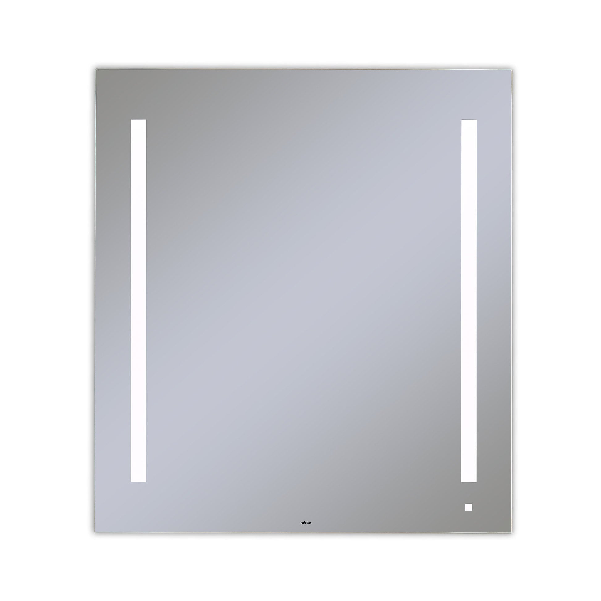 AiO 35-1/8" x 39-1/4" x 1-1/2" lighted mirror with LUM lighting at 4000 kelvin temperature (cool light), dimmable and USB charging ports