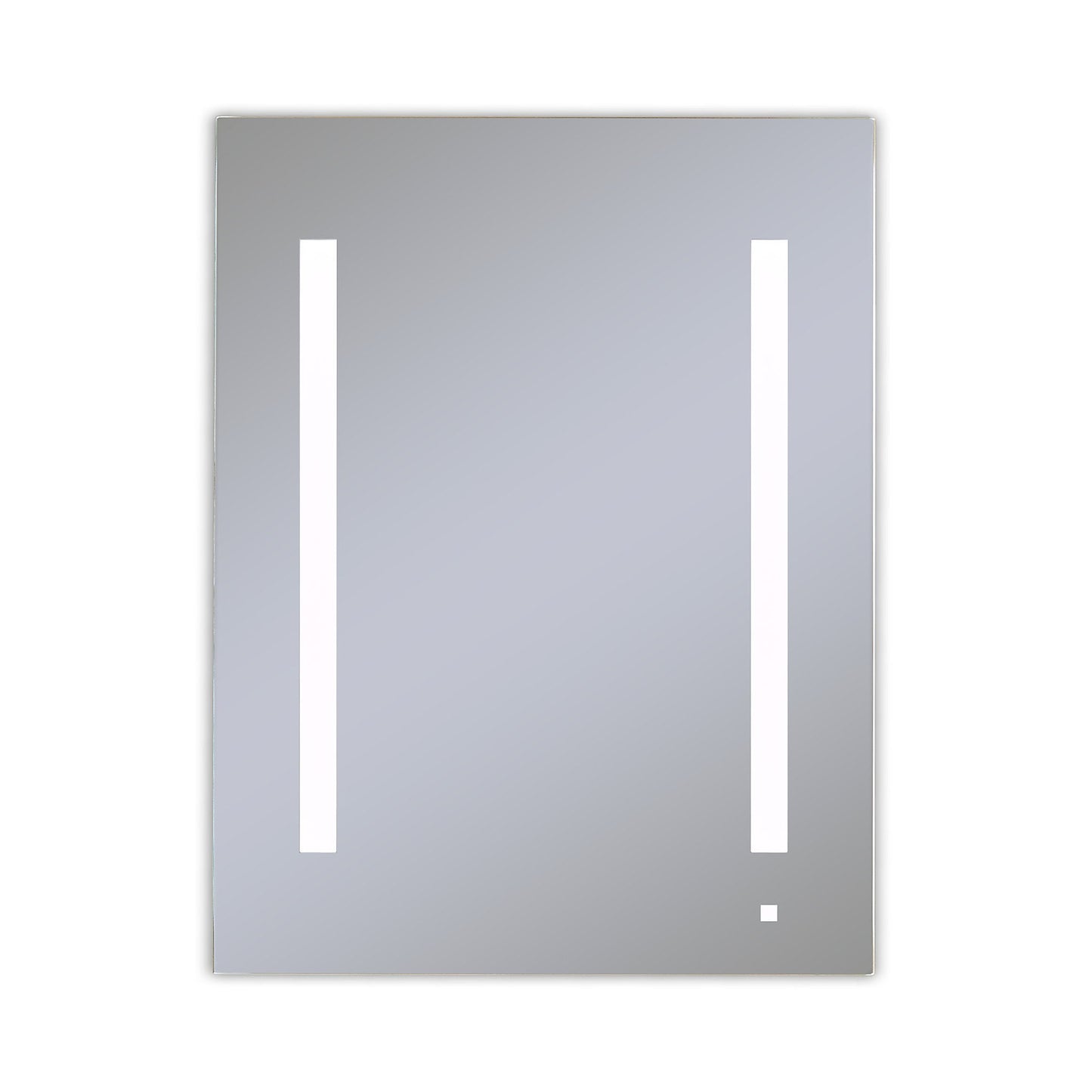 AiO 23-1/4" x 30" x 4" single door lighted cabinet with LUM LED lighting at 4000 kelvin temperature (cool light), dimmable, interior lighting, electrical outlet, USB charging ports, magnetic storage strip and left hinge
