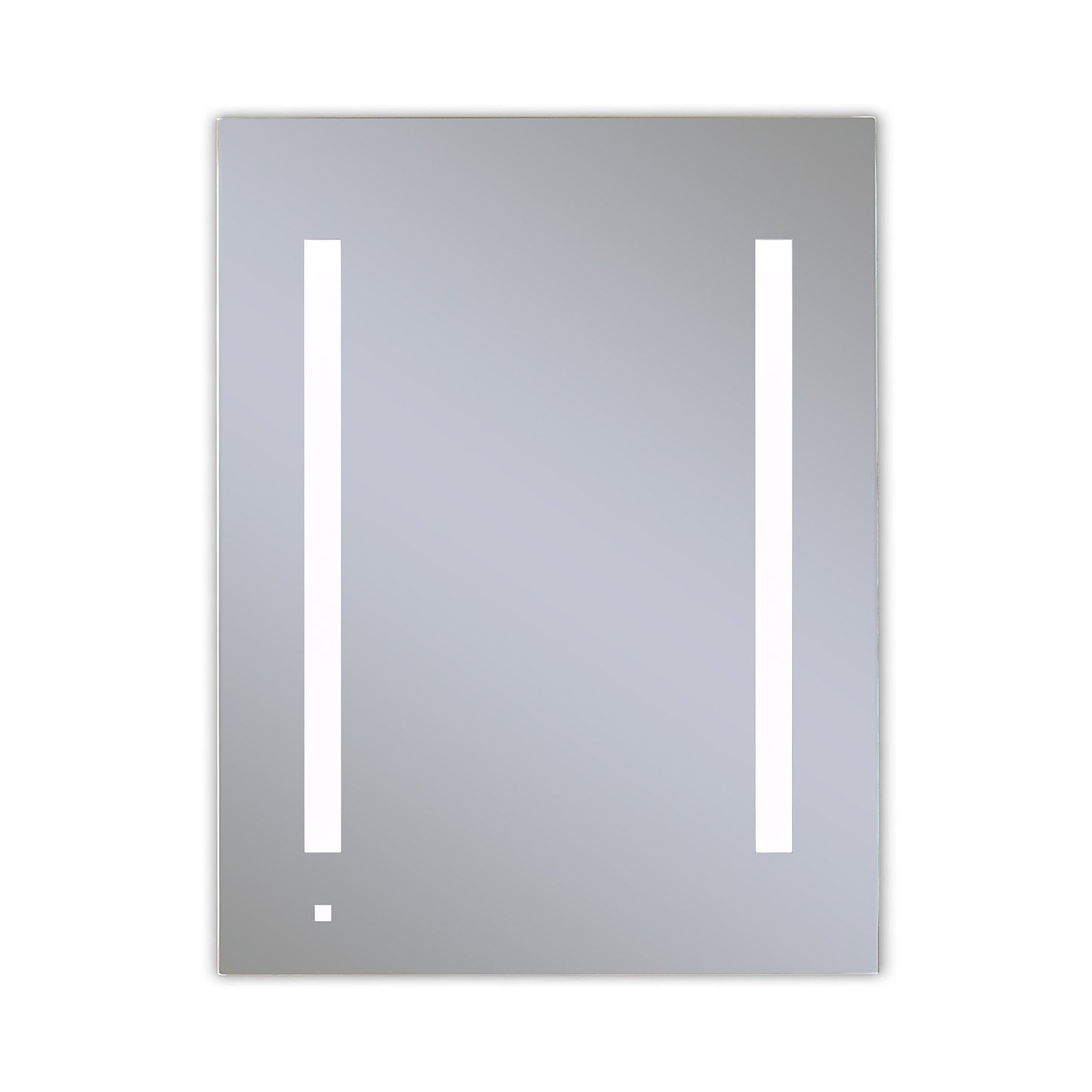 AiO 23-1/4" x 30" x 4" single door lighted cabinet with LUM LED lighting at 4000 kelvin temperature (cool light), dimmable, interior lighting, electrical outlet, USB charging ports, magnetic storage strip and right hinge