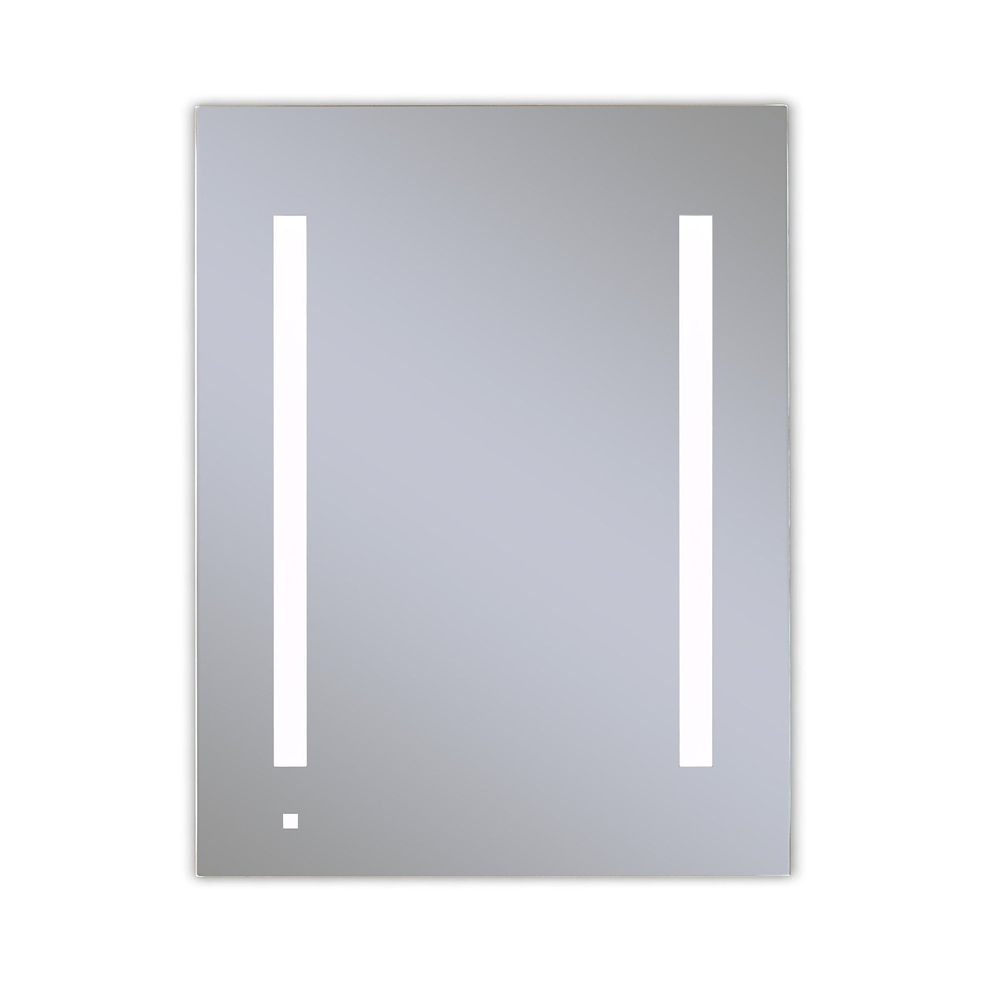 AiO 23-1/4" x 30" x 4" single door lighted cabinet with LUM LED lighting at 4000 kelvin temperature (cool light), dimmable, interior lighting, electrical outlet, USB charging ports, magnetic storage strip and right hinge