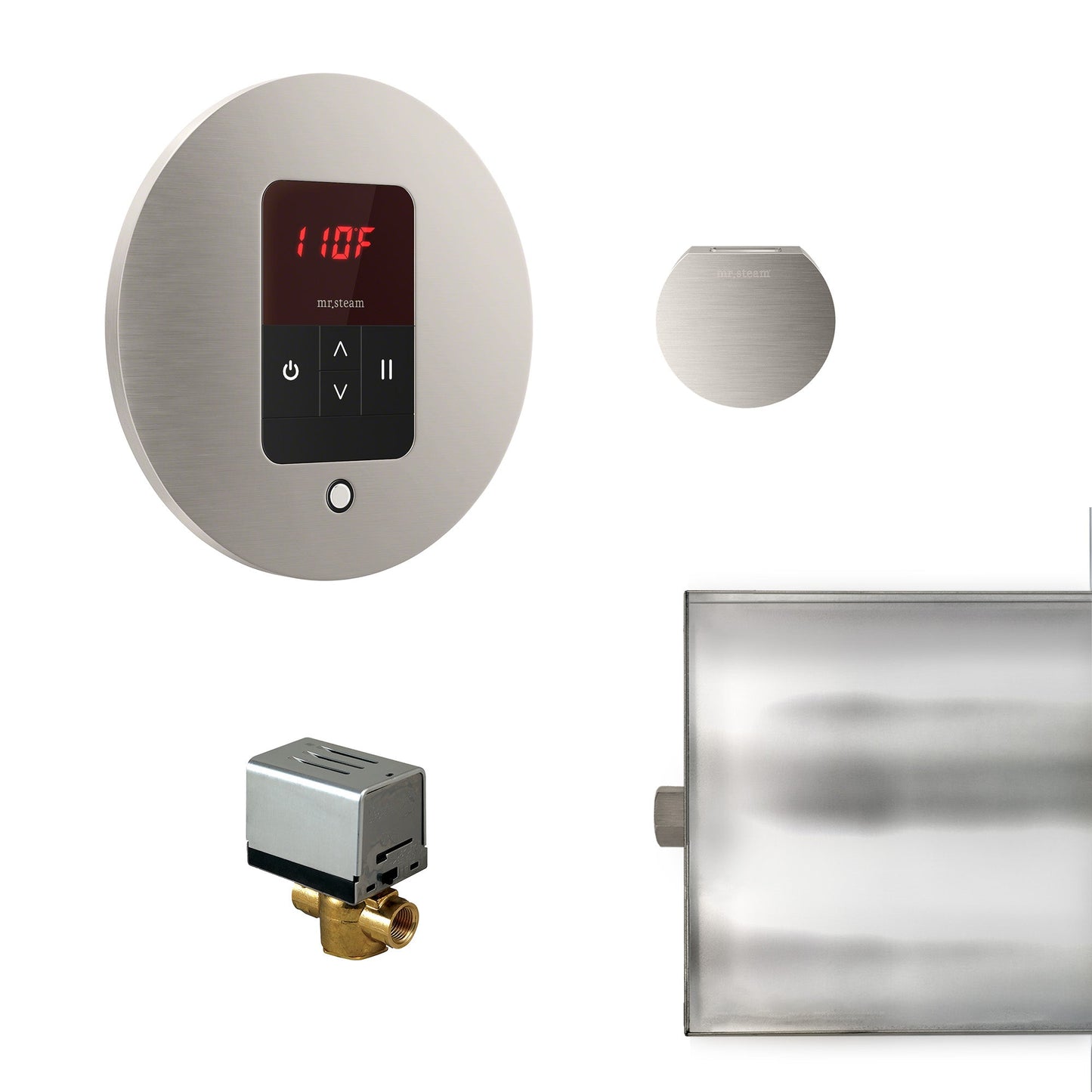 Mr. Steam BBUTLERRBN Basic Butler® Round in Brushed Nickel