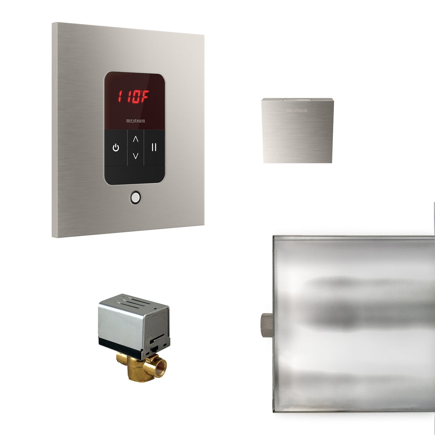Mr. Steam BBUTLERSBN Basic Butler® Square in Brushed Nickel