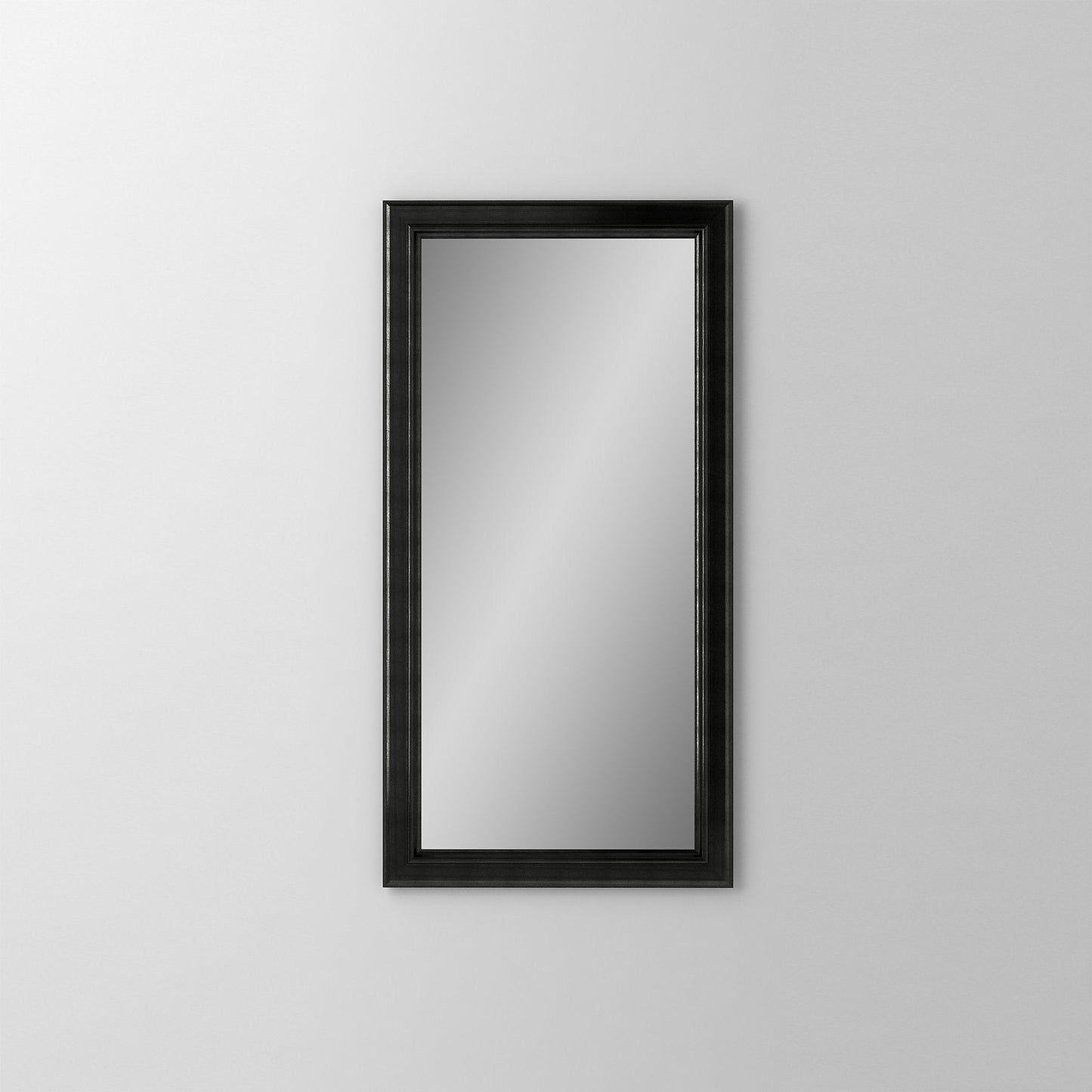 Main Line 15-1/4" x 30" x 6" bryn mawr framed cabinet in classic gray interior and brushed black finish with right hinge and electric option