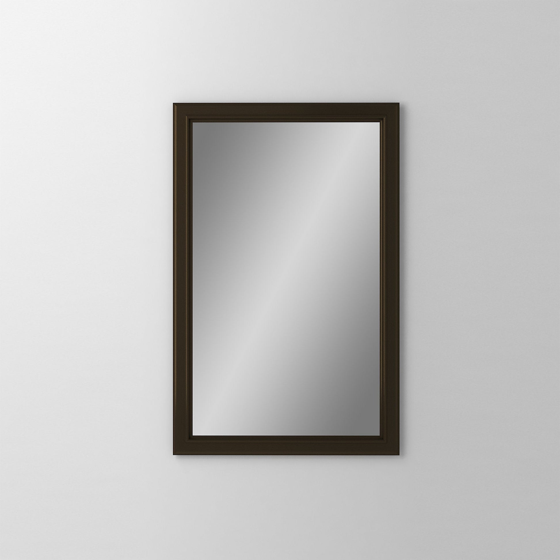 Main Line 19-1/4" x 30" x 6" bryn mawr framed cabinet in classic gray interior and brushed bronze finish with reversible hinge (non-handed)