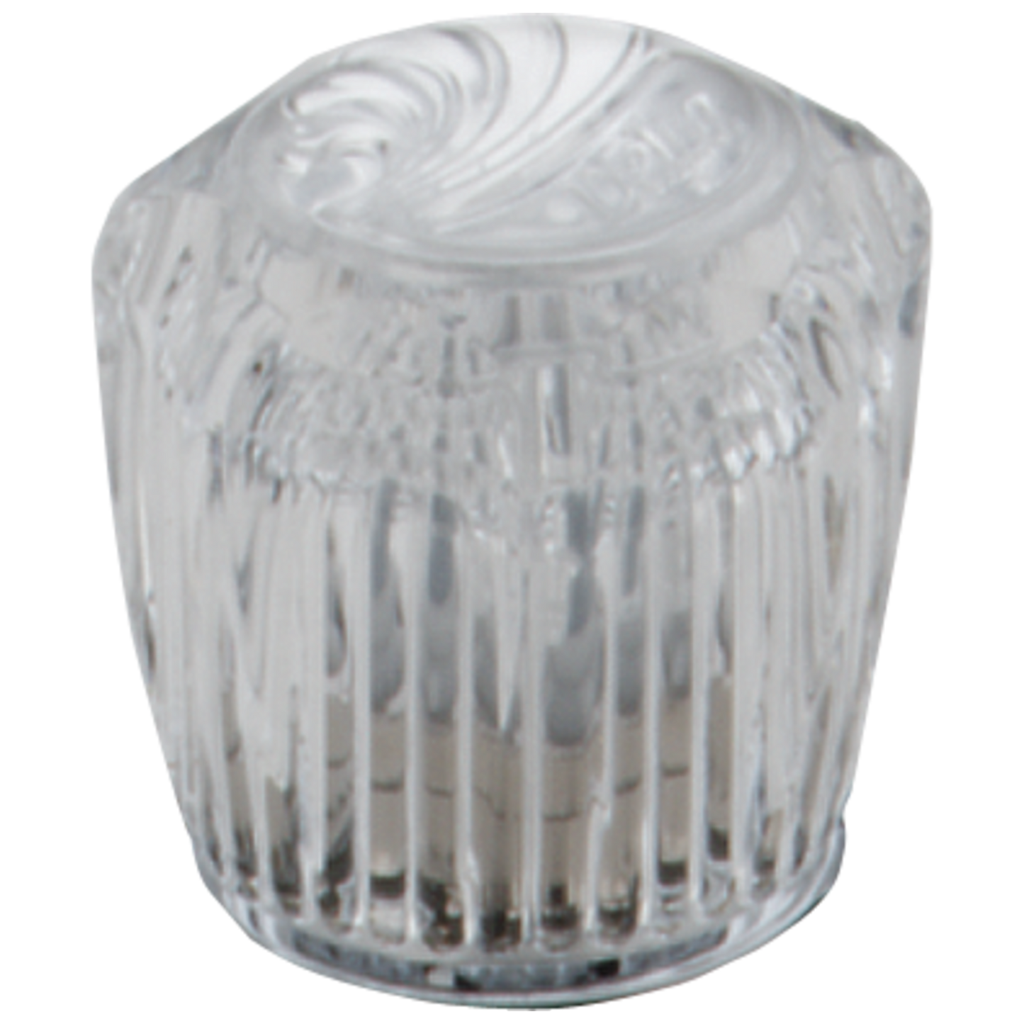 Delta H21 Two Traditional/Classic Clear Diverter Knob Handles