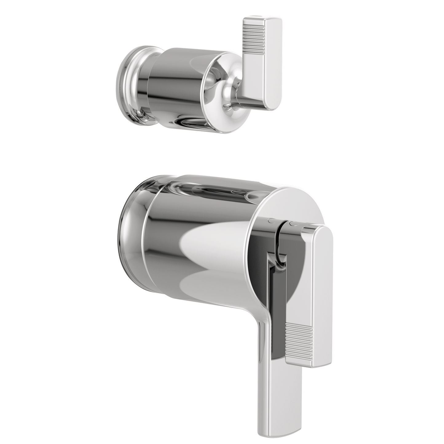 Brizo Kintsu: TempAssure Thermostatic Valve with Integrated Diverter Trim Lever Handle Kit
