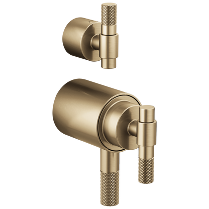 Brizo Brizo Litze: Tempassure Thermostatic Valve With Diverter Trim Handle Kit - T-Lever