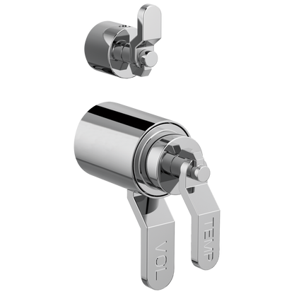 Brizo Brizo Litze: Tempassure Thermostatic Valve With Diverter Trim Handle Kit - Industrial Lever