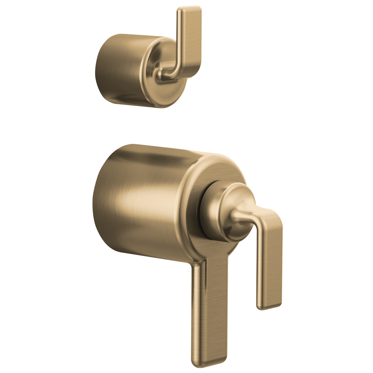 Brizo Allaria: TempAssure Thermostatic Valve Trim with Integrated Diverter Trim Twist Lever Handle Kit