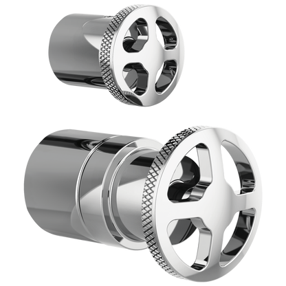 Brizo Litze: Pressure Balance Valve with Integrated Diverter Trim Wheel Handle Kit