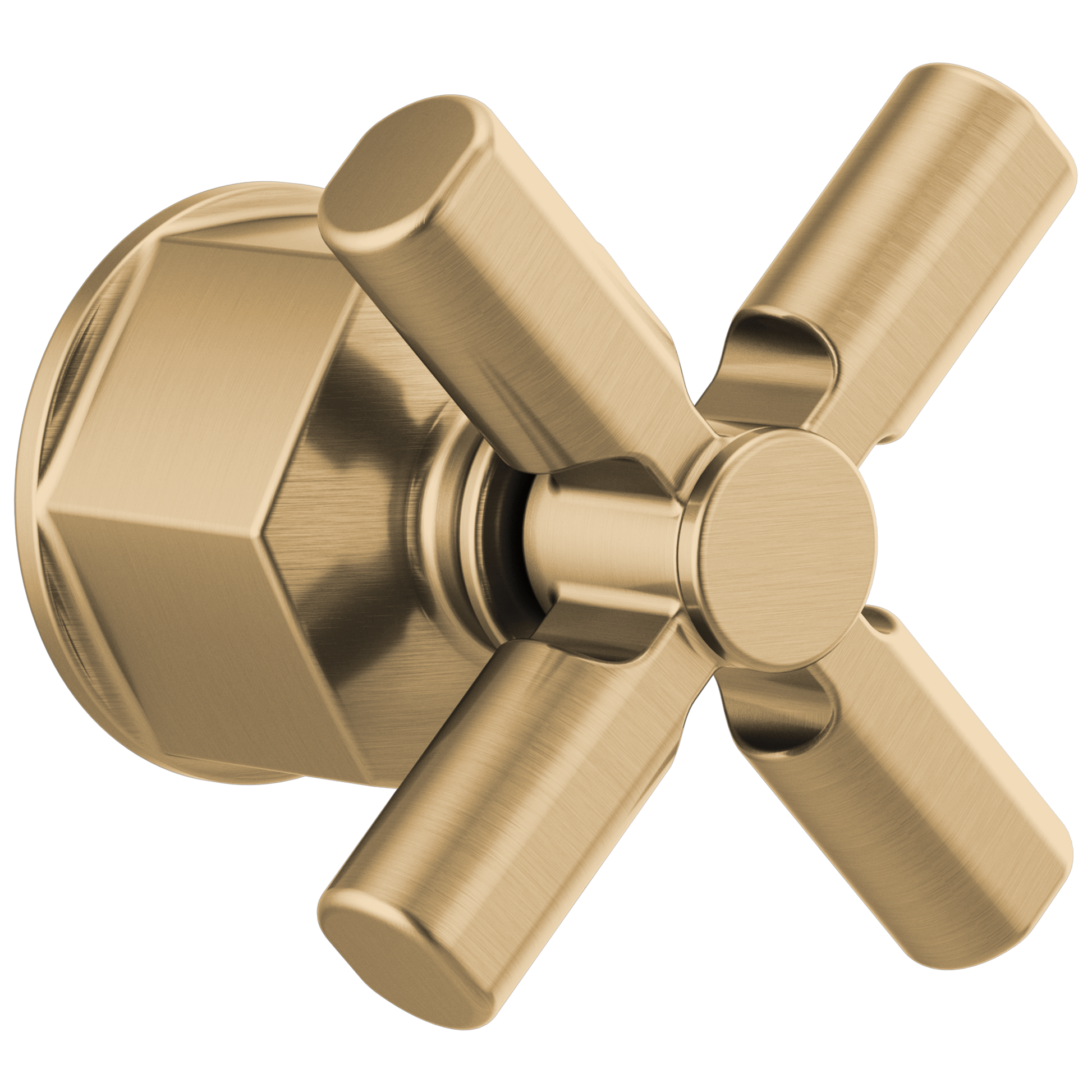 Brizo Invari: Single-Handle Floor Mount Tub Filler Cross Handle Kit
