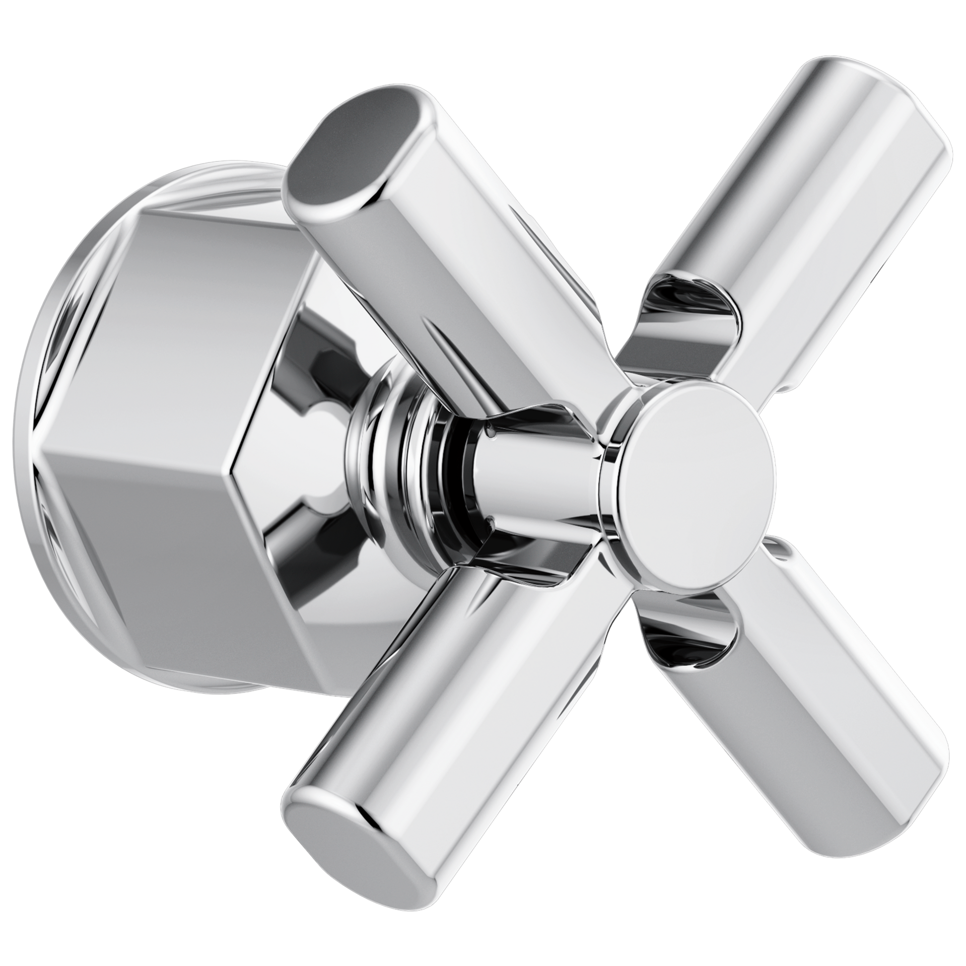 Brizo Invari: Single-Handle Floor Mount Tub Filler Cross Handle Kit