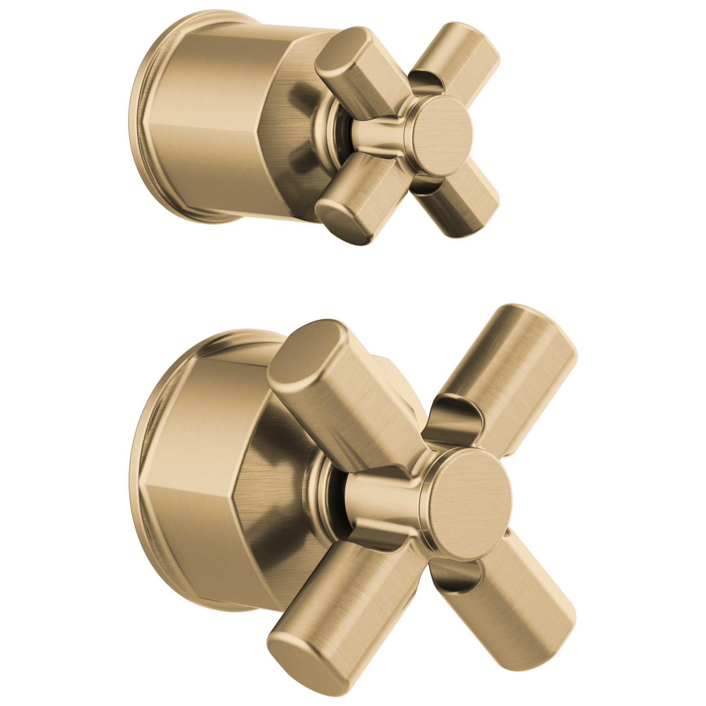 Brizo Invari: Pressure Balance Valve with Integrated Diverter Trim Cross Handle Kit