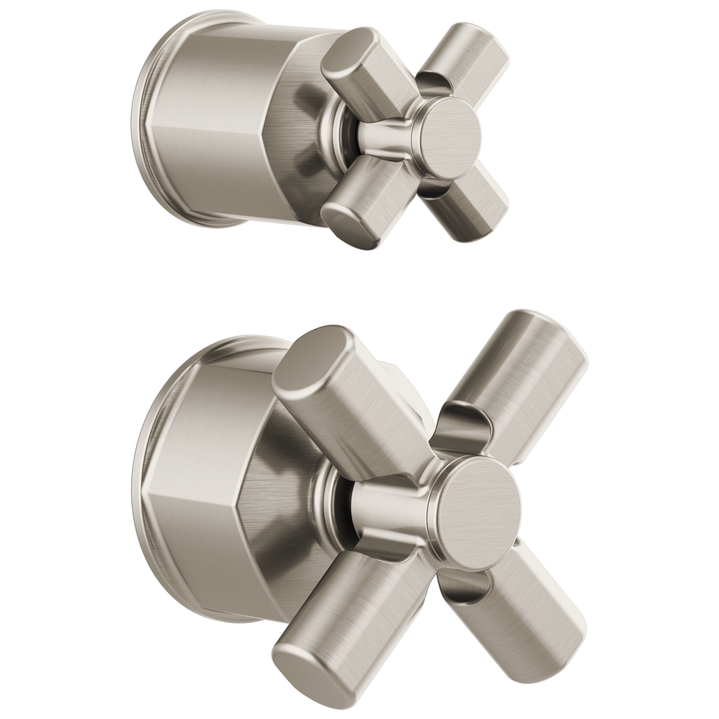 Brizo Invari: Pressure Balance Valve with Integrated Diverter Trim Cross Handle Kit