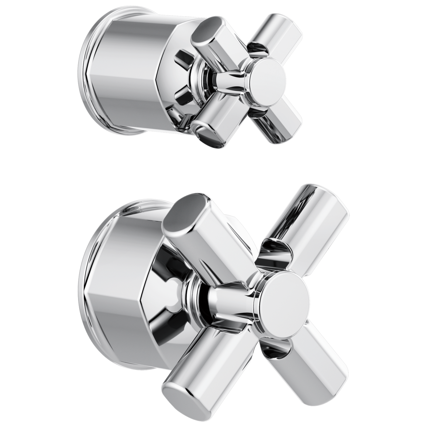 Brizo Invari: Pressure Balance Valve with Integrated Diverter Trim Cross Handle Kit