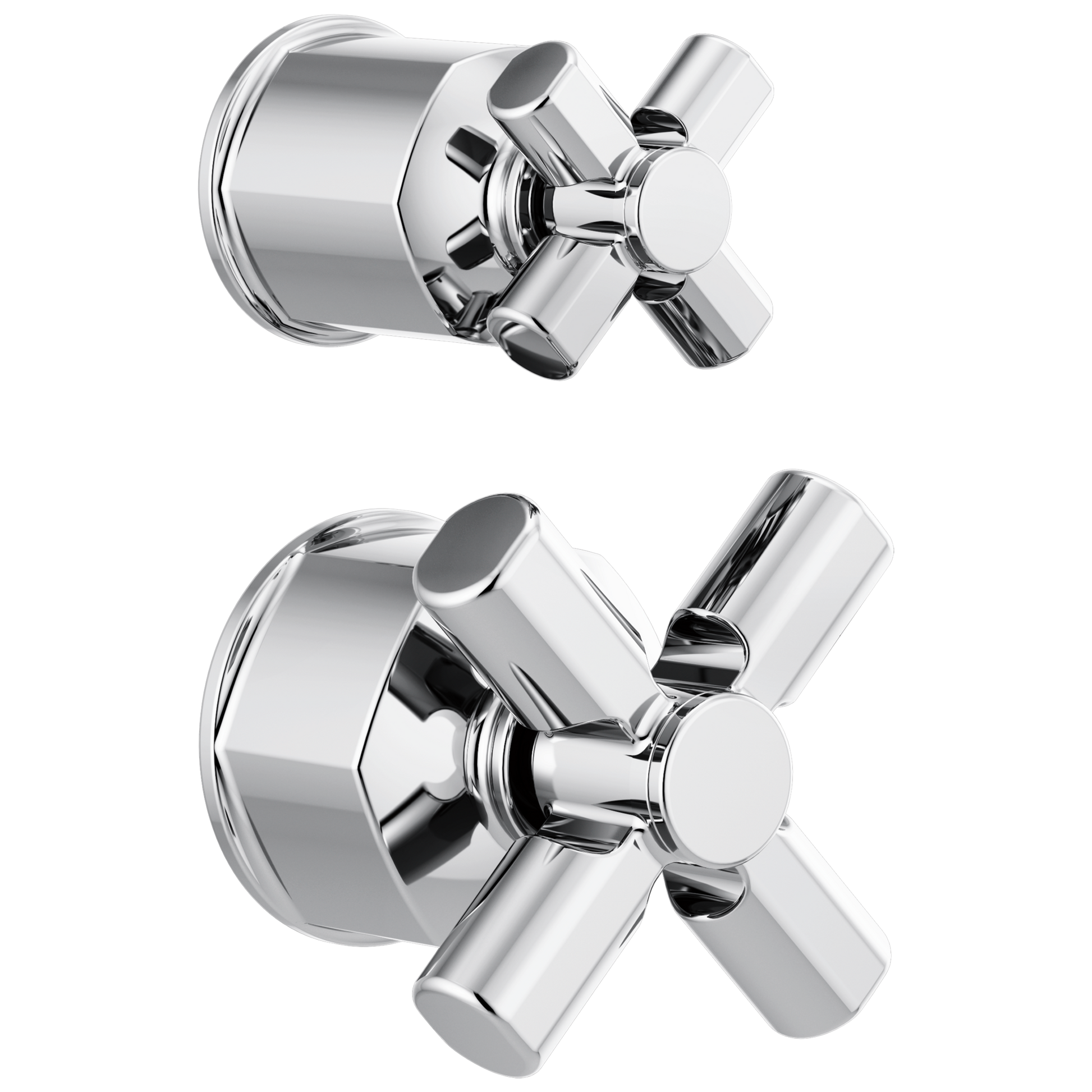 Brizo Invari: Pressure Balance Valve with Integrated Diverter Trim Cross Handle Kit