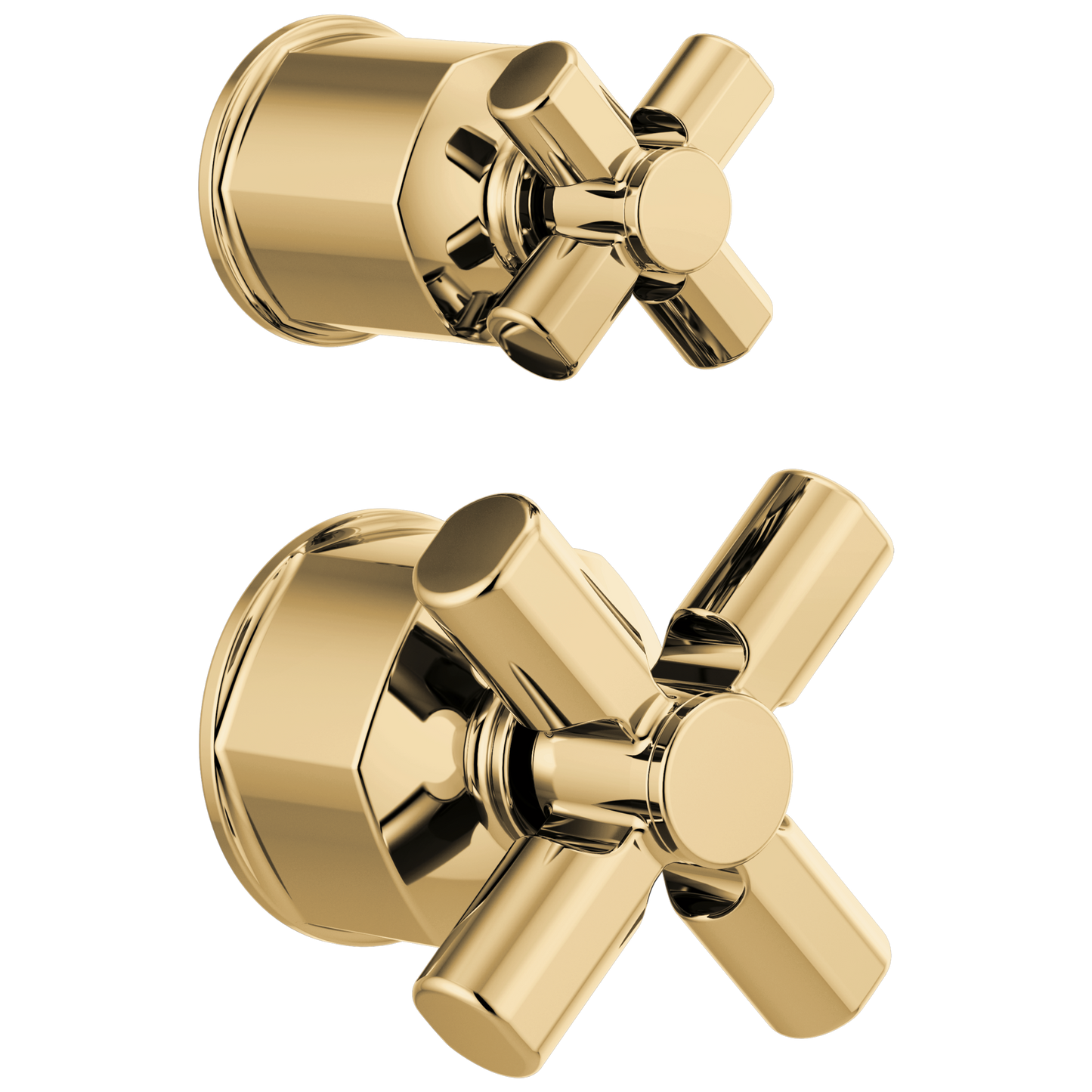 Brizo Invari: Pressure Balance Valve with Integrated Diverter Trim Cross Handle Kit