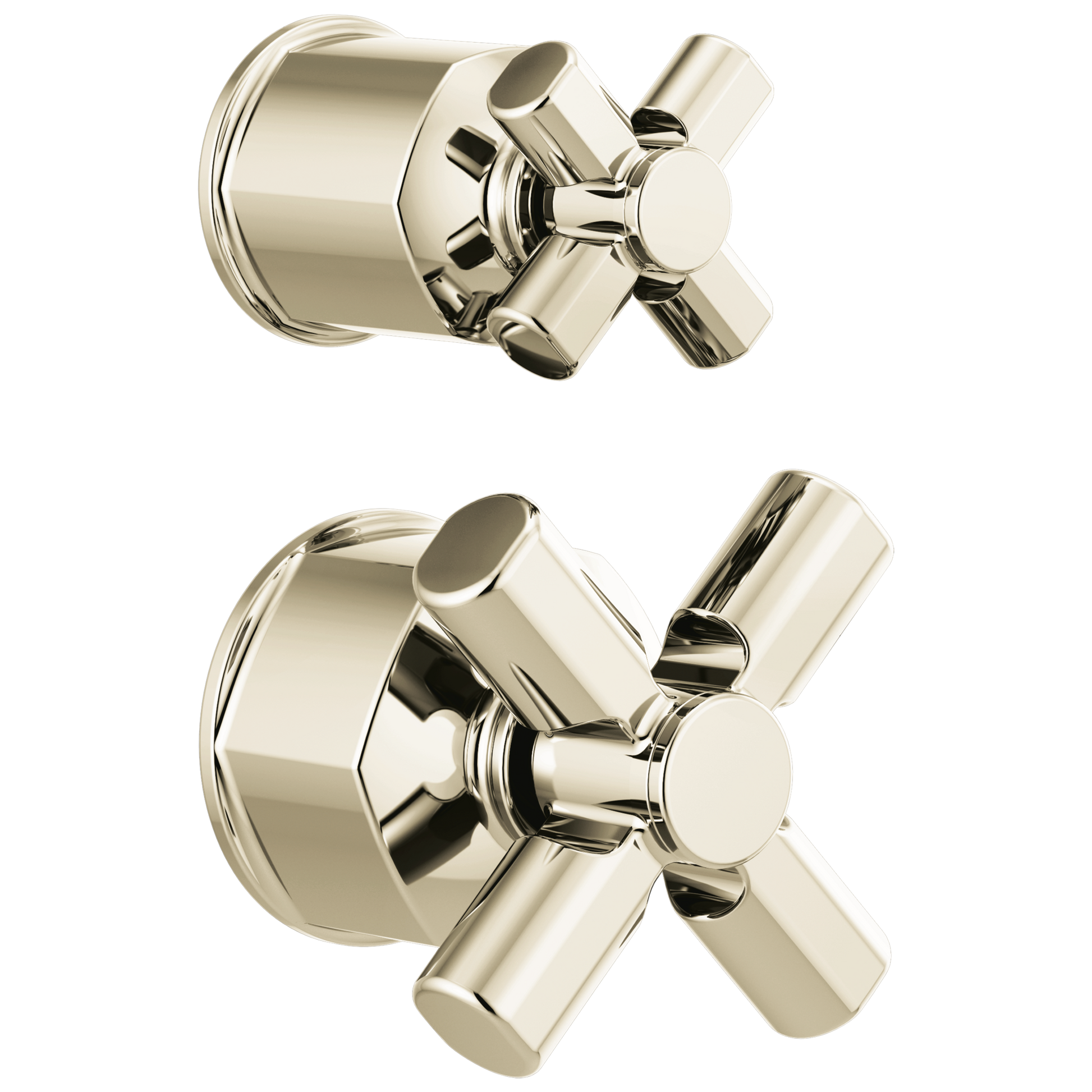Brizo Invari: Pressure Balance Valve with Integrated Diverter Trim Cross Handle Kit