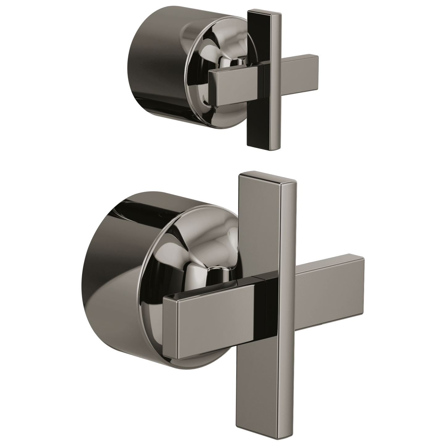 Brizo Levoir: Pressure Balance Valve with Integrated Diverter Trim Cross Handle Kit
