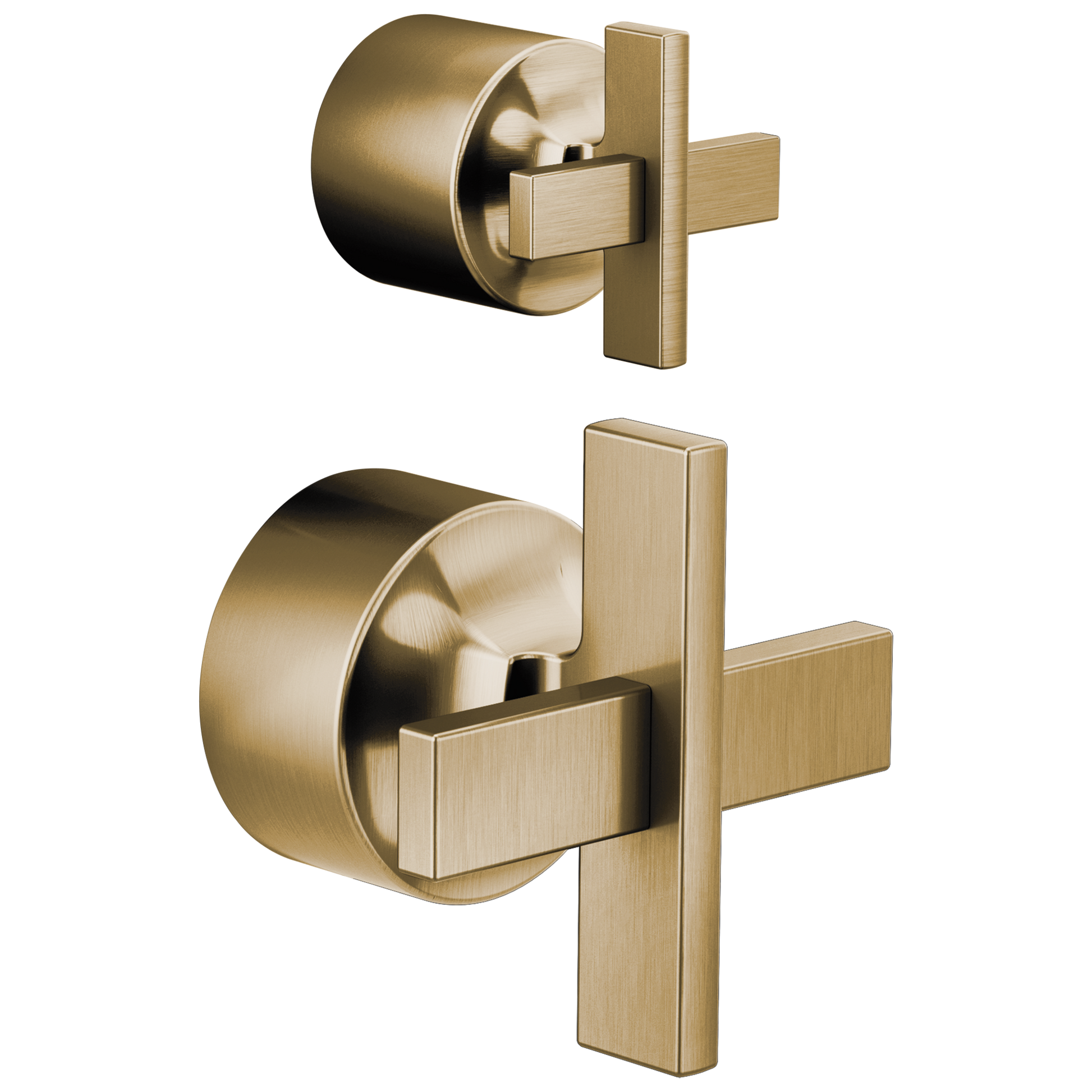 Brizo Levoir: Pressure Balance Valve with Integrated Diverter Trim Cross Handle Kit