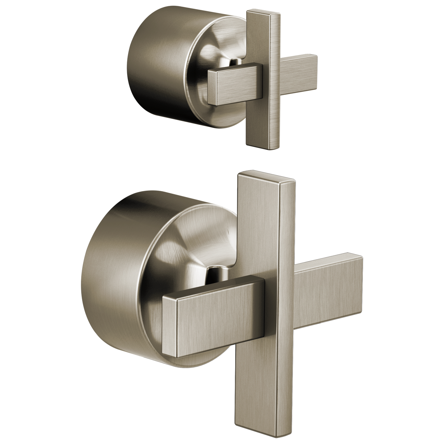 Brizo Levoir: Pressure Balance Valve with Integrated Diverter Trim Cross Handle Kit