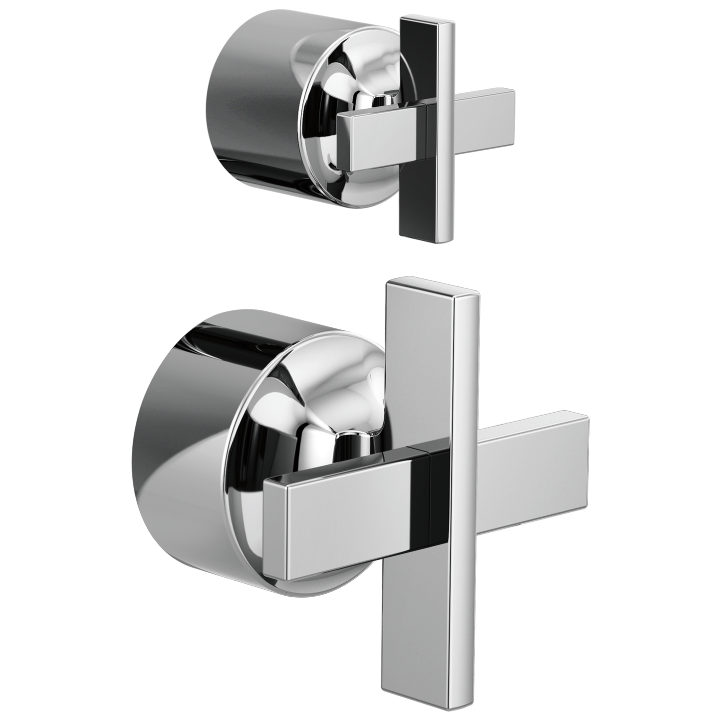 Brizo Levoir: Pressure Balance Valve with Integrated Diverter Trim Cross Handle Kit