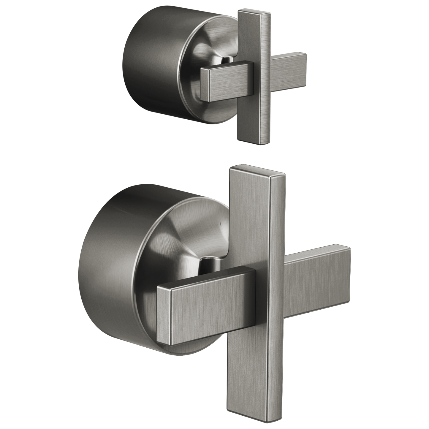 Brizo Levoir: Pressure Balance Valve with Integrated Diverter Trim Cross Handle Kit