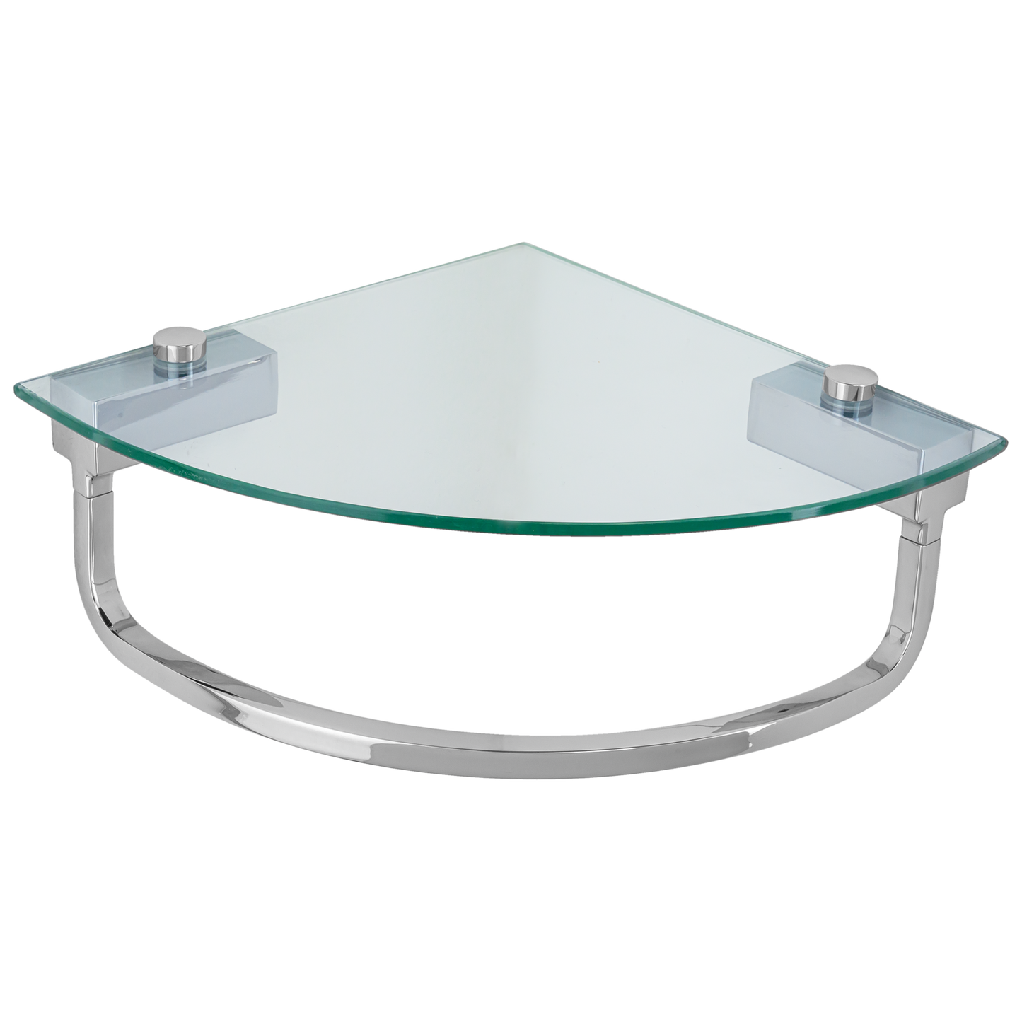 Delta Delta Kendari™: Corner Towel Bar with Glass Shelf