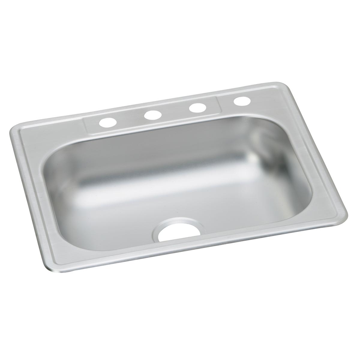 Elkay Dayton Stainless Steel 25" x 22" x 6-1/16", 3-Hole Single Bowl Drop-in Sink