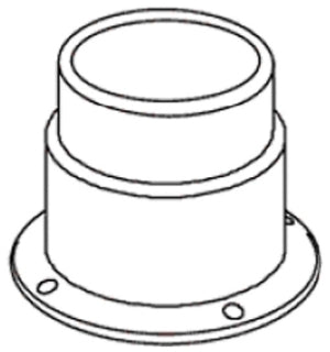 KOHLER K-75773-BV Escutcheon, Transfer Vlv