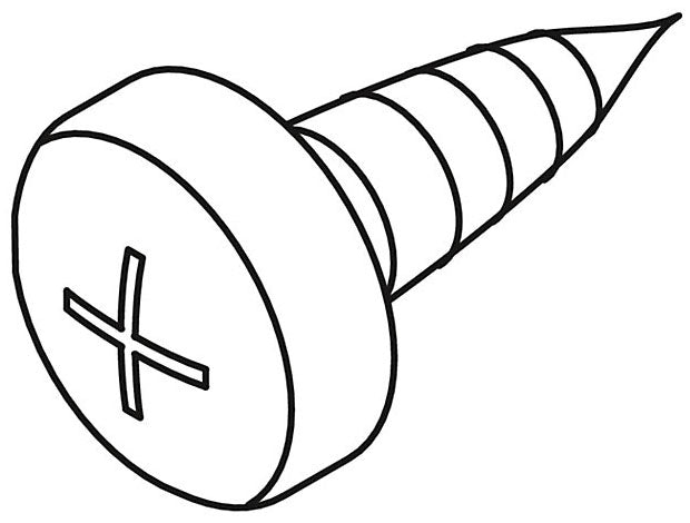 KOHLER K-1042930-A Screw, 6-32 X .31  Cr Flat Hd Cs Tap S