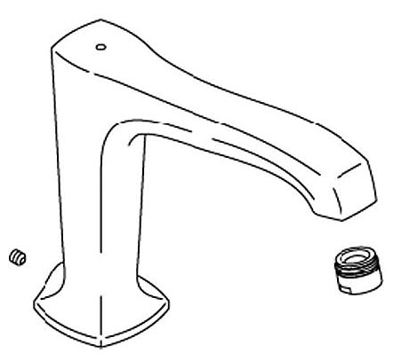 KOHLER K-1054813-SN Spout Assembly, Deck Diverter Bath