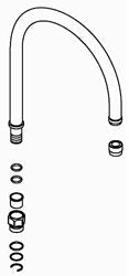 KOHLER K-1069093-BS Sub Assy, Swivel Spout
