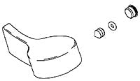 KOHLER K-1071272-CP Small Handle Kit