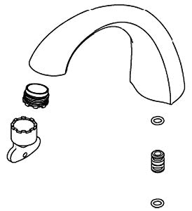 KOHLER K-1100415-CP Spout Kit